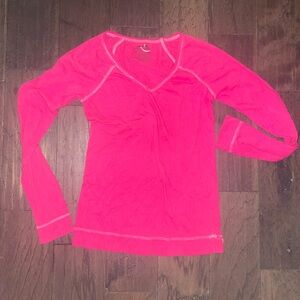 Joe Boxer Fitted Pink Long Sleeve Tee